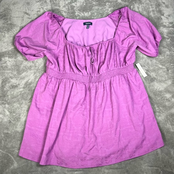 Modcloth Dress Womens 4x Pressed For Flowers Babydoll Smock Prairie Floral Mini - Picture 5 of 10